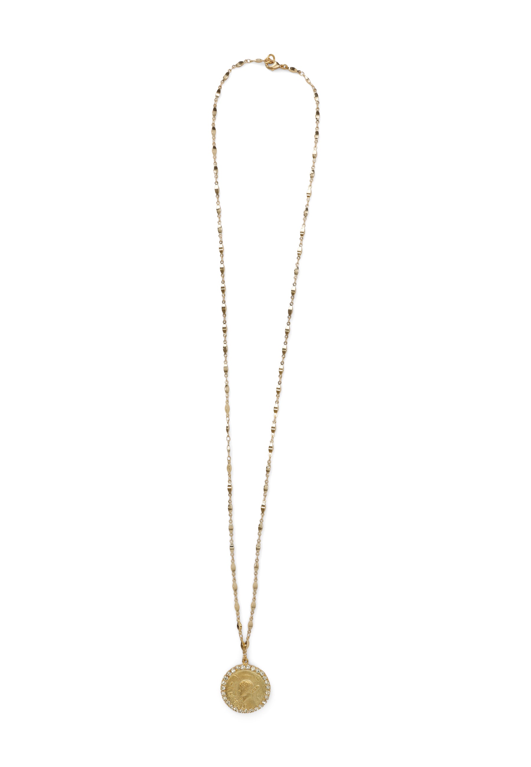 14-karat vergoldete Swarovski Kette