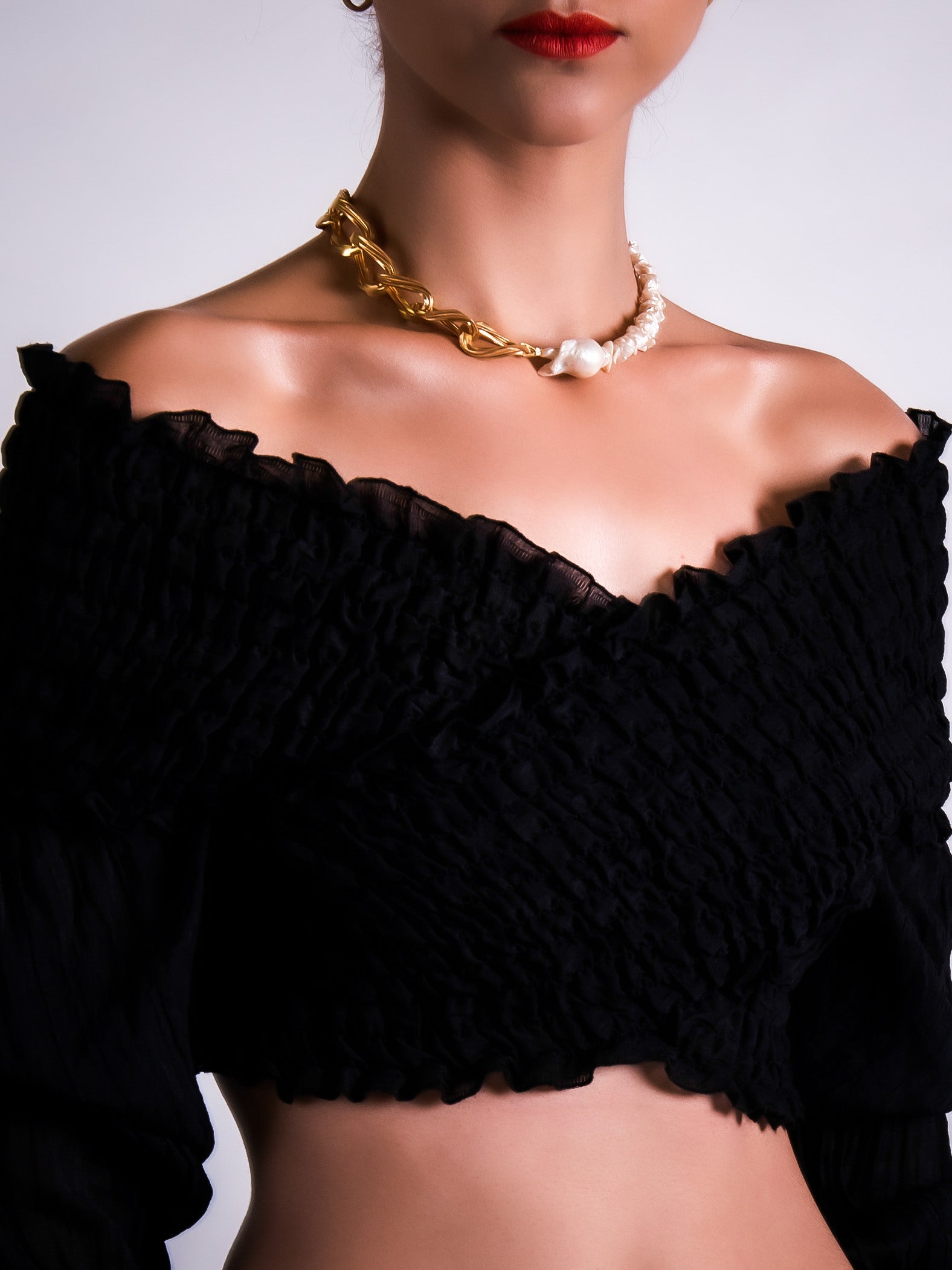 14-karat vergoldeter Chocker