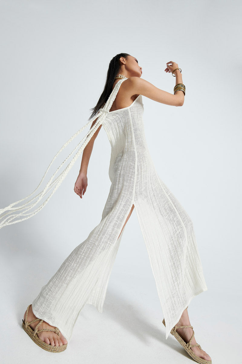 Gauze Braided Maxikleid