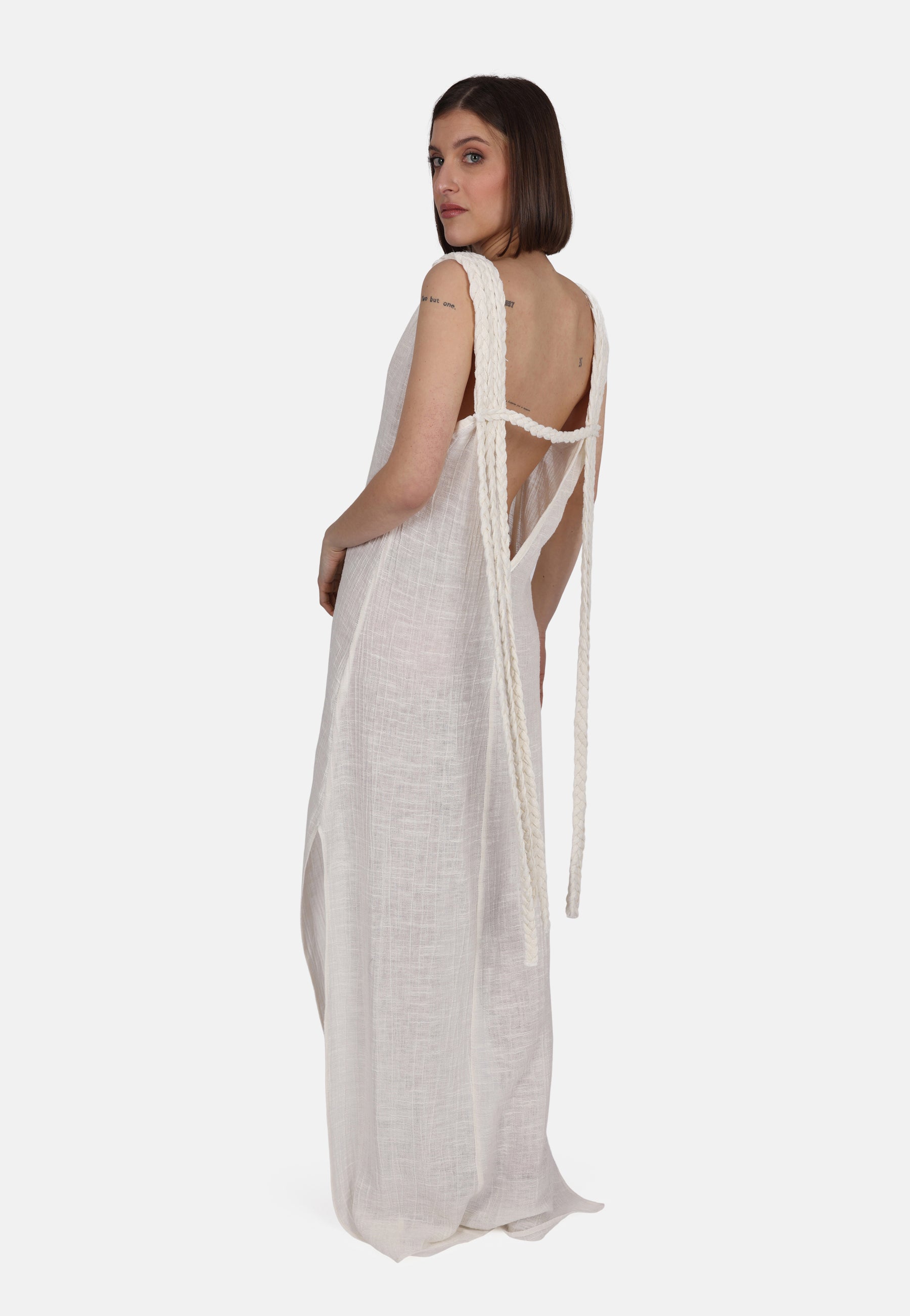 Gauze Braided Maxikleid