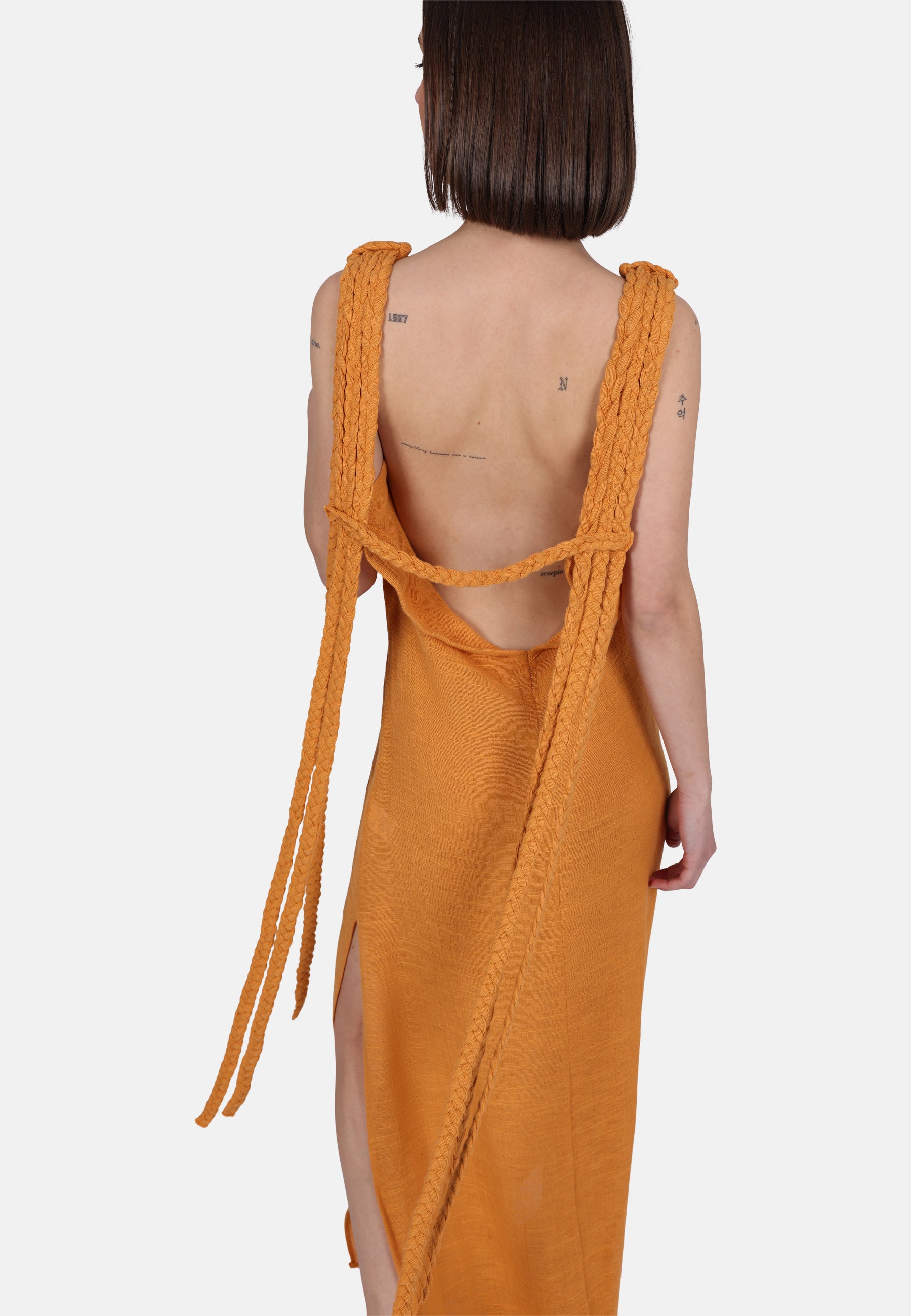 Gauze Braided Maxikleid